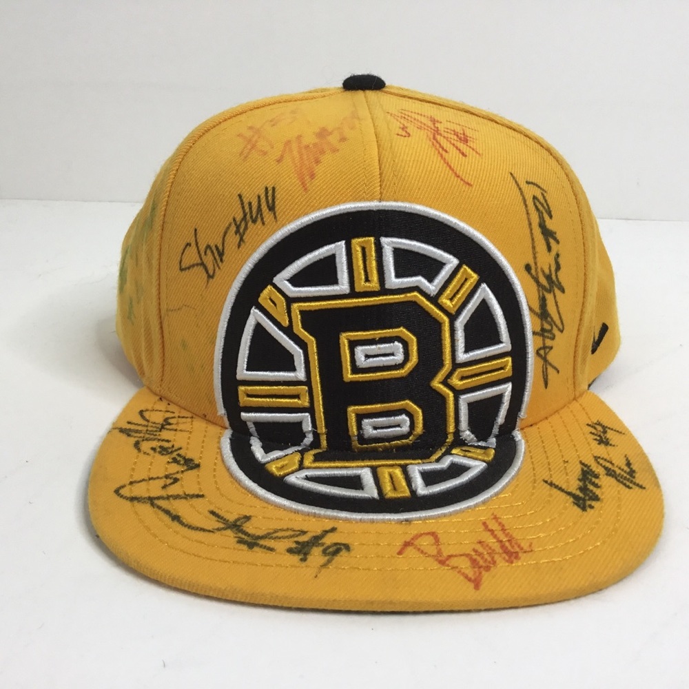 Zephyr Boston Bruins Autographed Snapback Hat